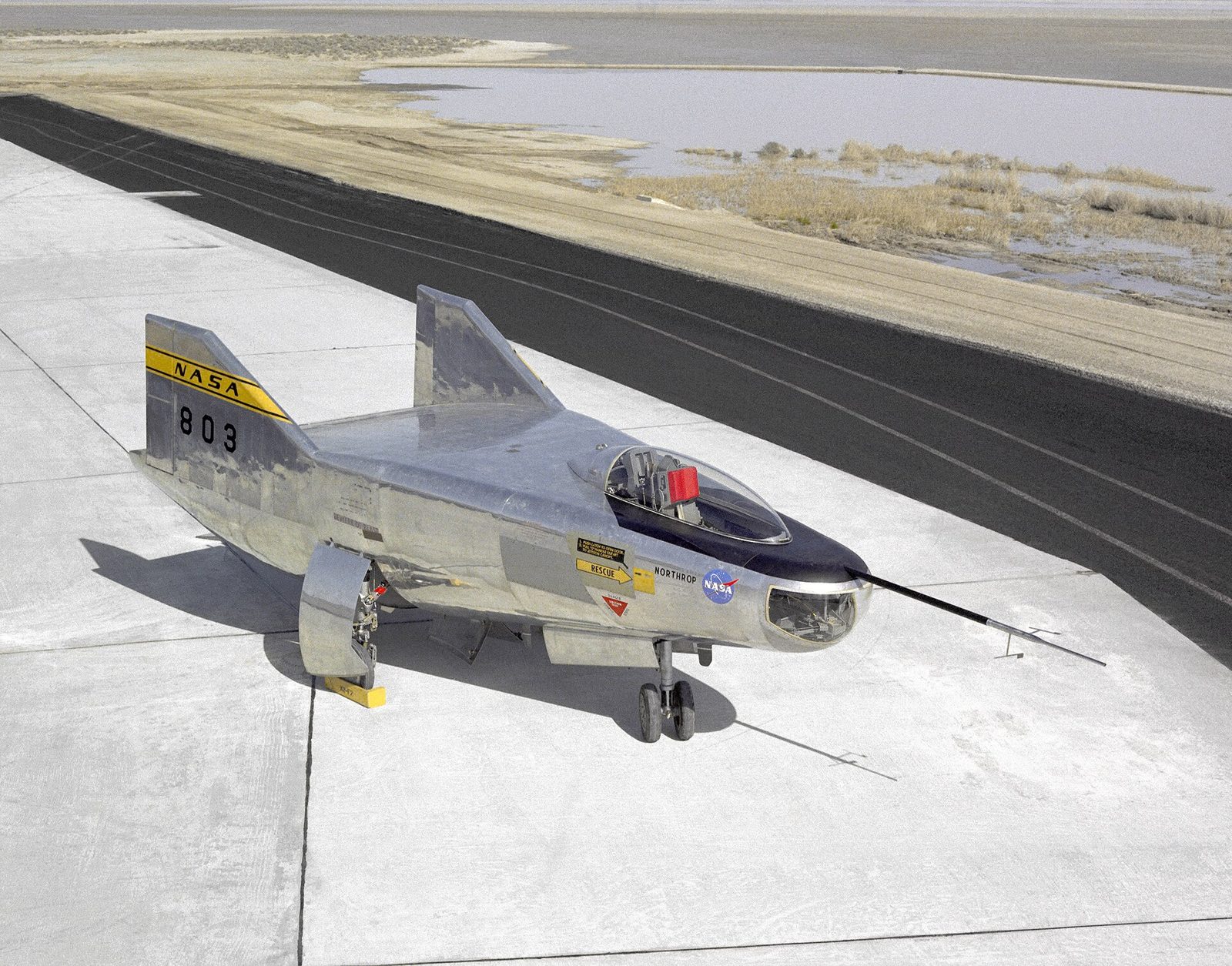 M2-F2 lifting body on the ramp at NASA Dryden